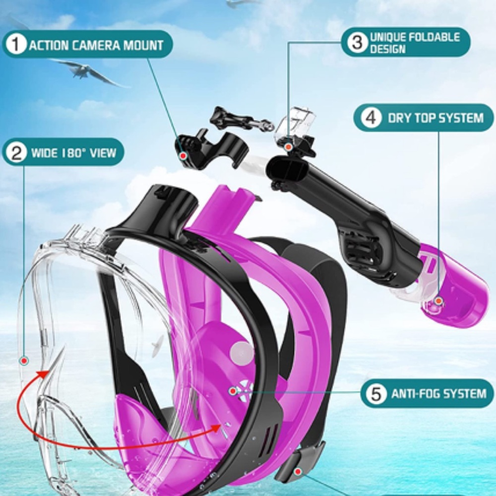 Greatever full face snorkel mask